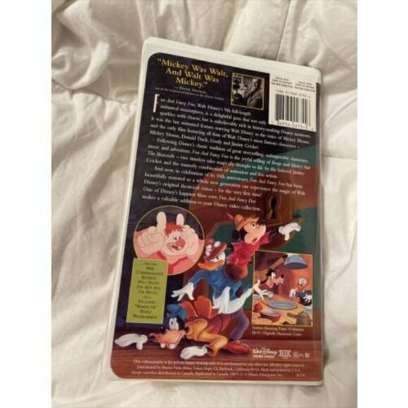 Fun and Fancy Free (VHS, 1997) Mickey Mouse Disney Donald Duck Animated EUC - Picture 4 of 8
